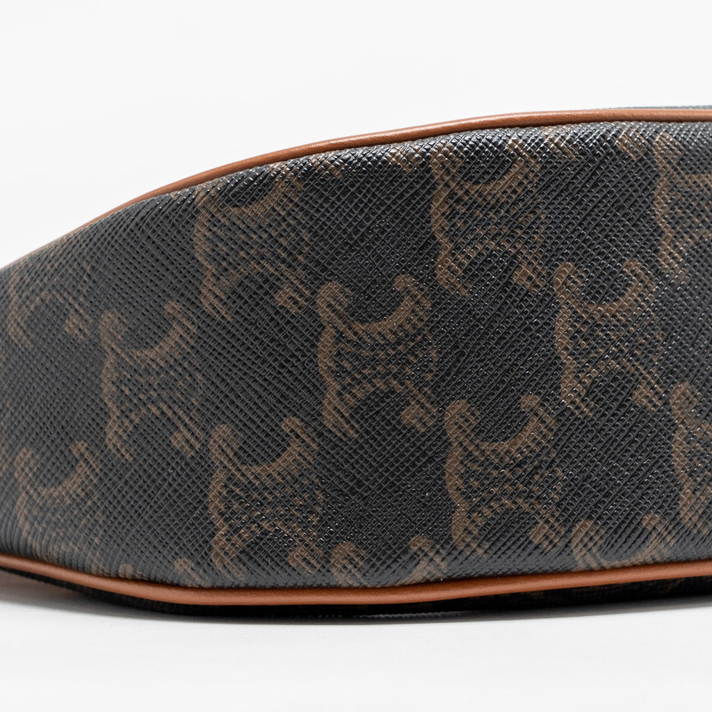 CELINE AVA BAG TRIOMPHE CANVAS/ CALFSKIN TAN GHW