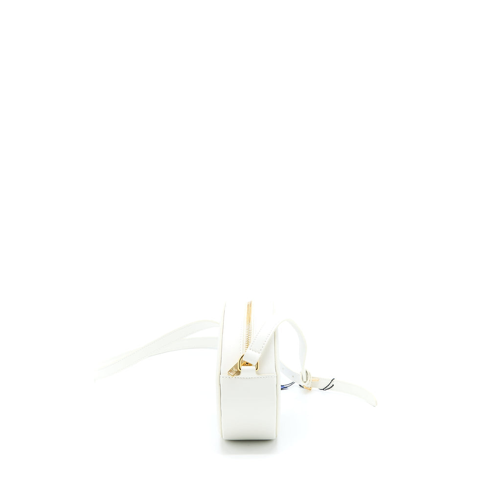 CELINE OVAL BAG CUIR TRIUMPHED CALFSKIN WHITE GHW
