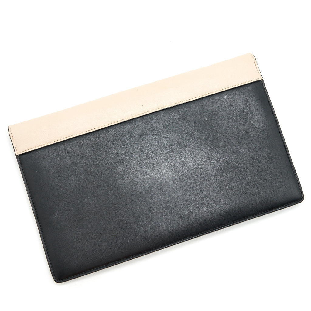 CELINE DIAMOND LEATHER CLUTCH IN MULTICOLOR