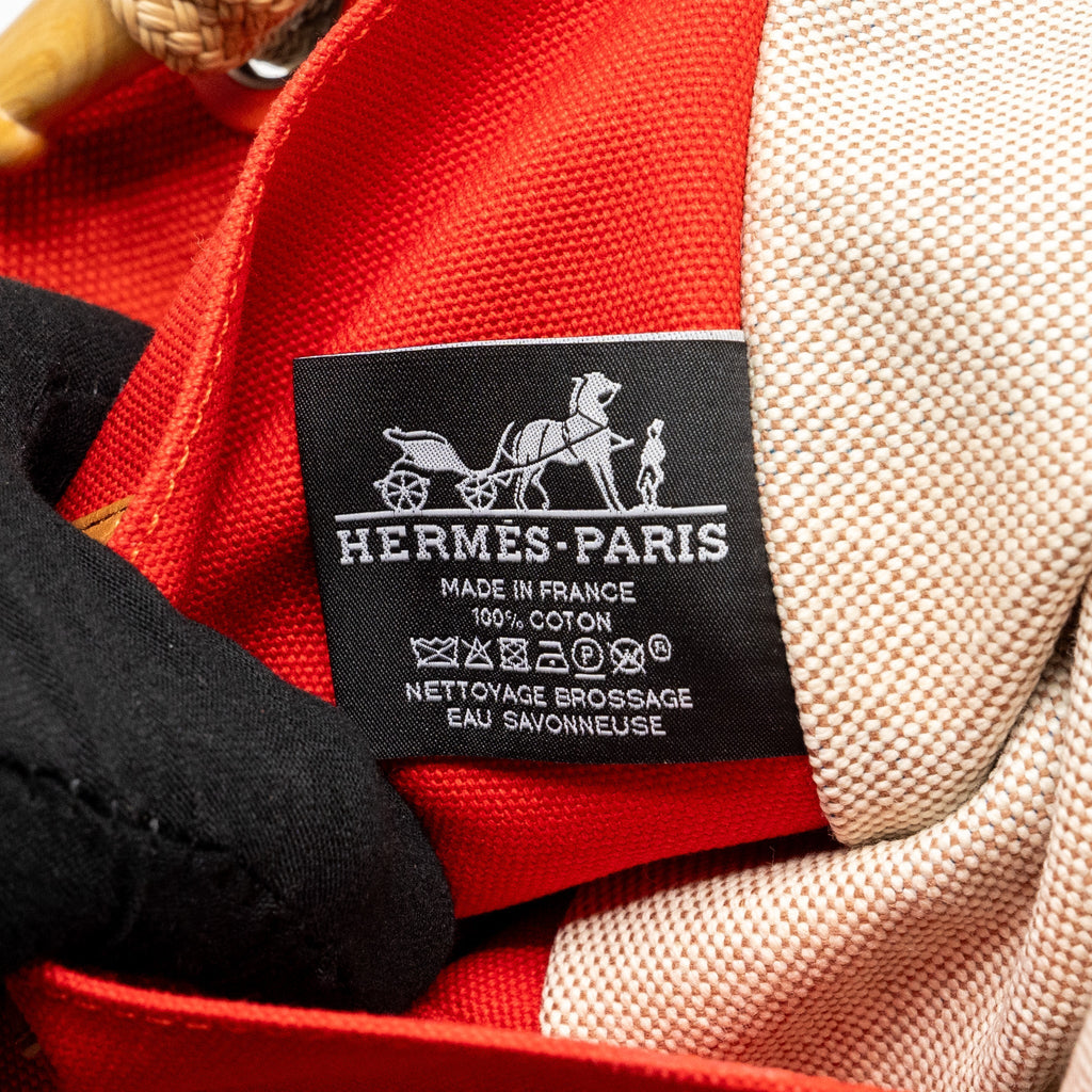 HERMES FARNIENTE BEACH BAG COTTON MULTICOLOUR SHW