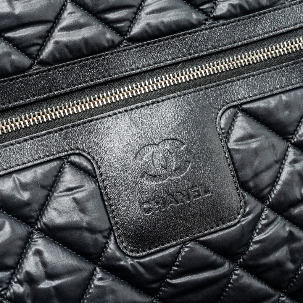 CHANEL COCO COCOON BACKPACK QUILTED NYLON/LEATHER BLACK GHW