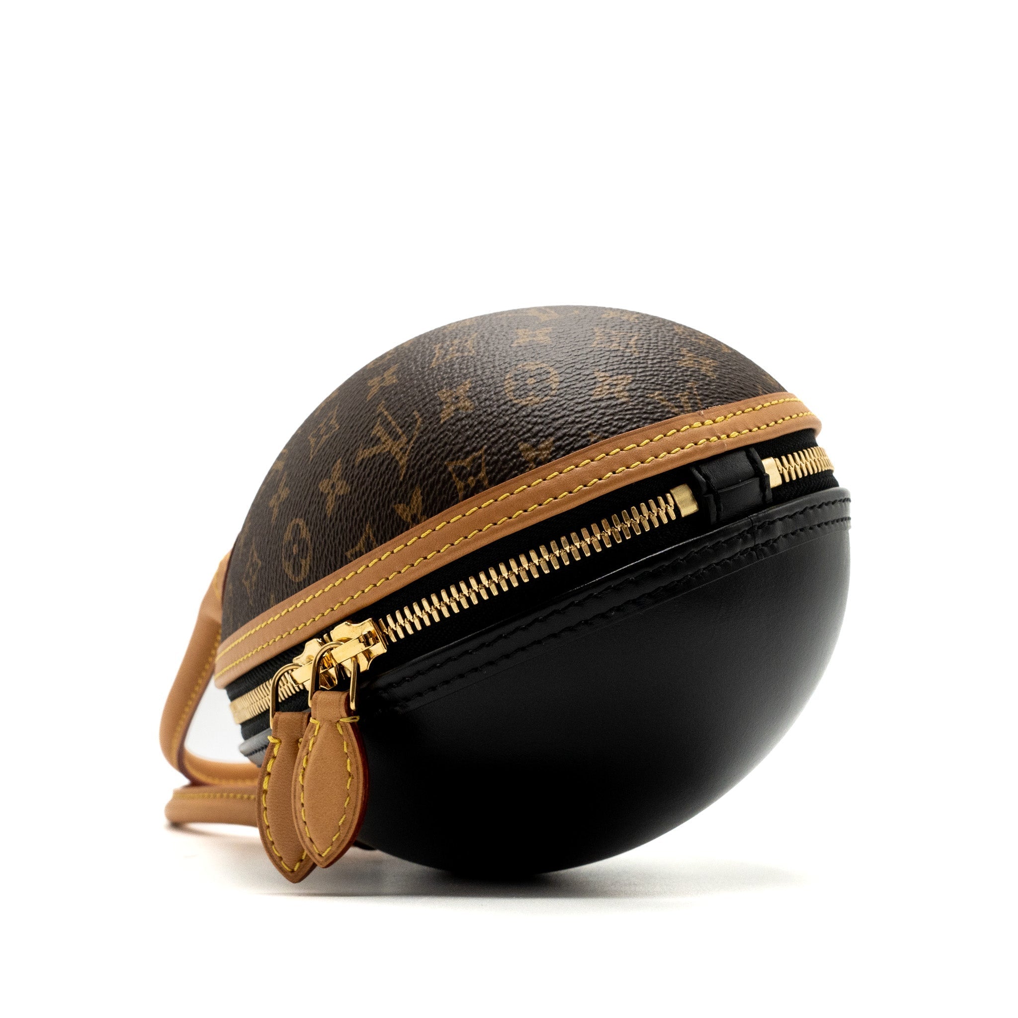 LOUIS VUITTON EGG BAG MONOGRAM CANVAS/LEATHER BROWN/BLACK GHW