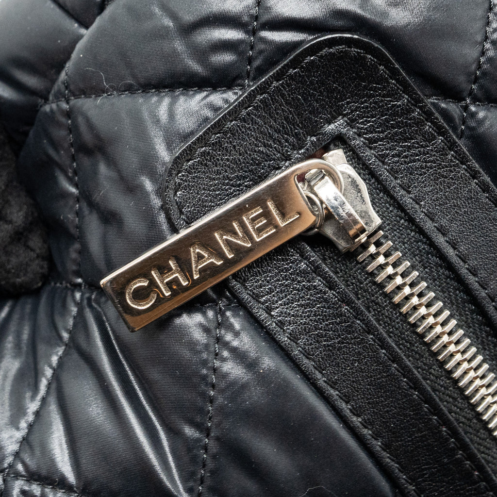 CHANEL COCO COCOON BACKPACK QUILTED NYLON/LEATHER BLACK GHW
