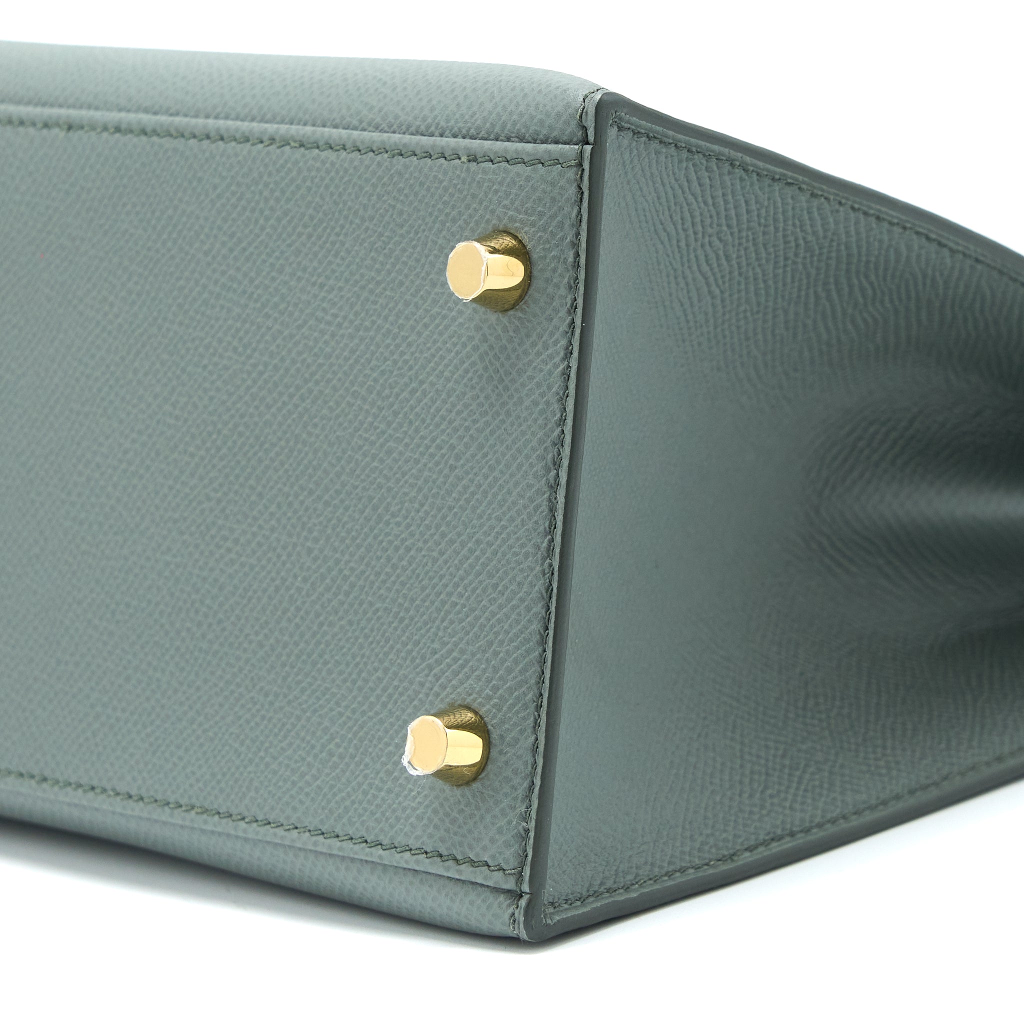HERMES KELLY 28 EPSOM VERT AMANDE GHW