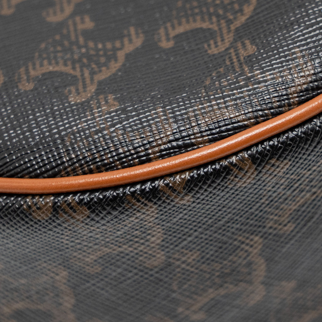 CELINE AVA BAG TRIOMPHE CANVAS/ CALFSKIN TAN GHW