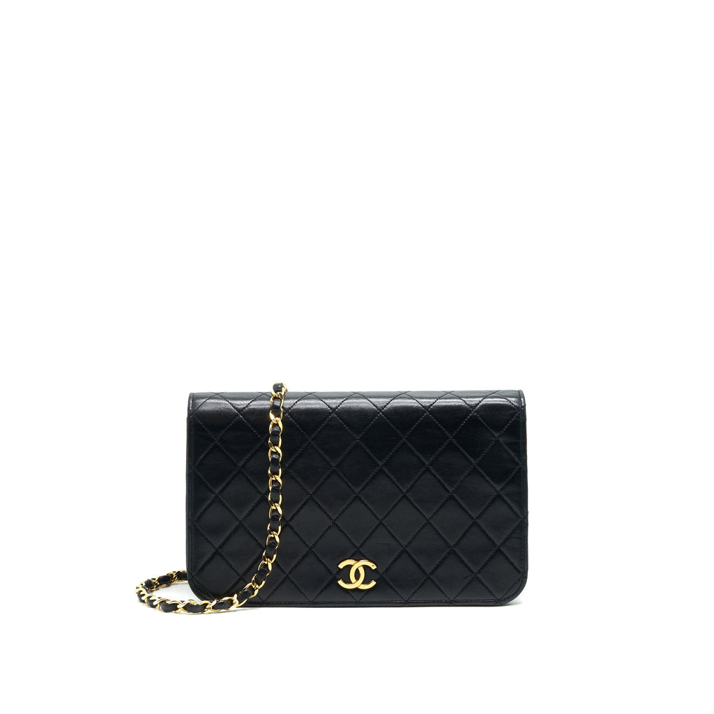 CHANEL VINTAGE QUILTED LAMBSKIN FLAP SHOULDER BAG