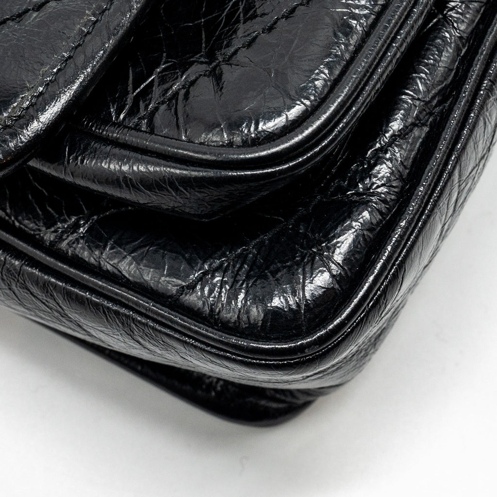 SAINT LAURENT BABY NIKI LEATHER BLACK SHW