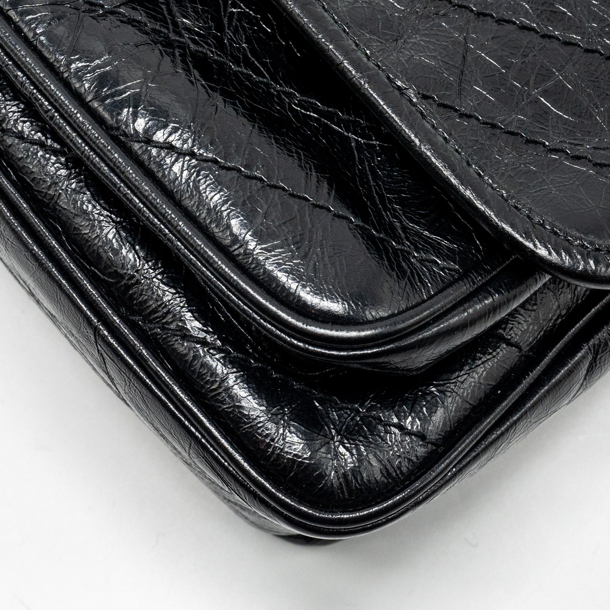 SAINT LAURENT BABY NIKI LEATHER BLACK SHW