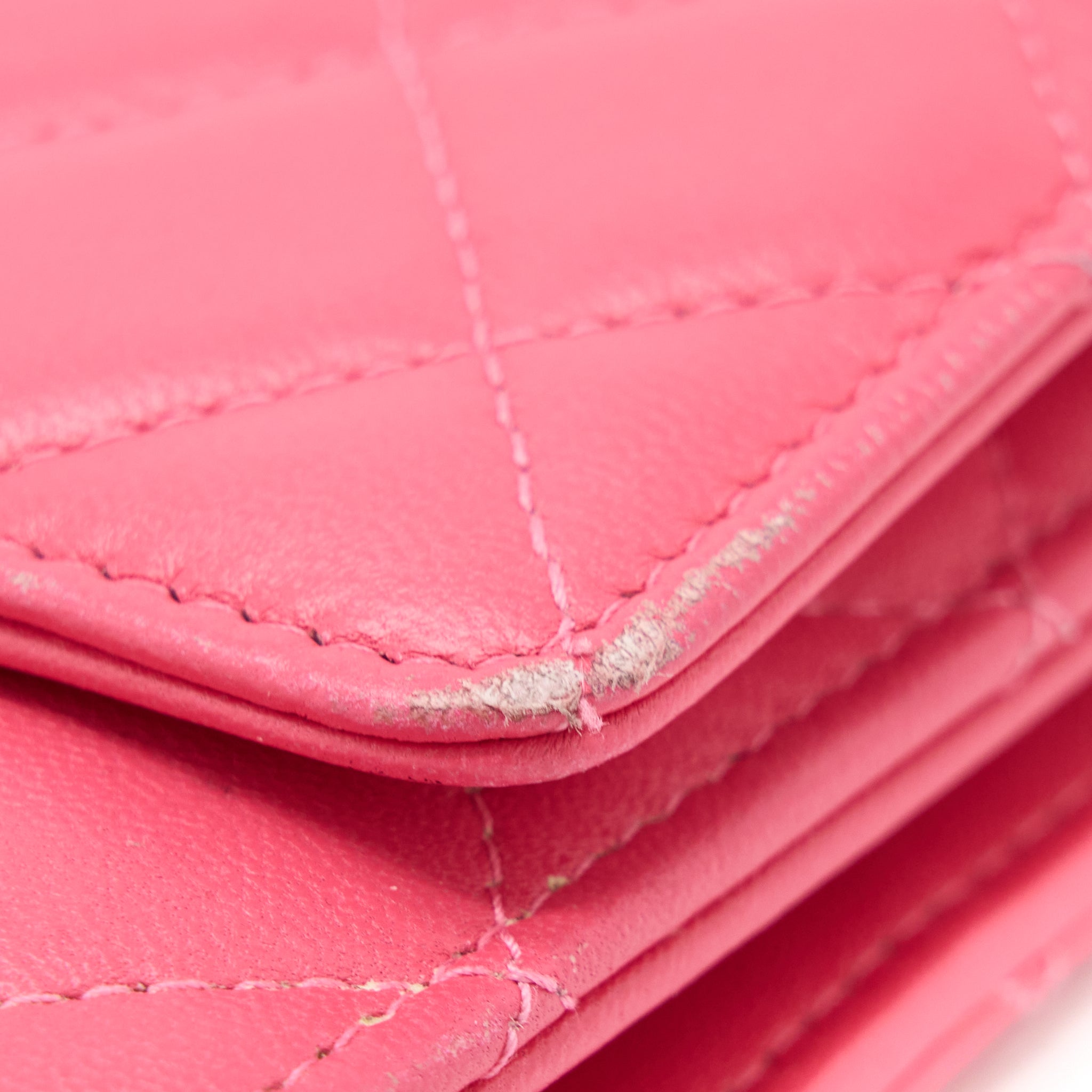 CHANEL TRENDY CC WALLET ON CHAIN LAMBSKIN PINK LGHW