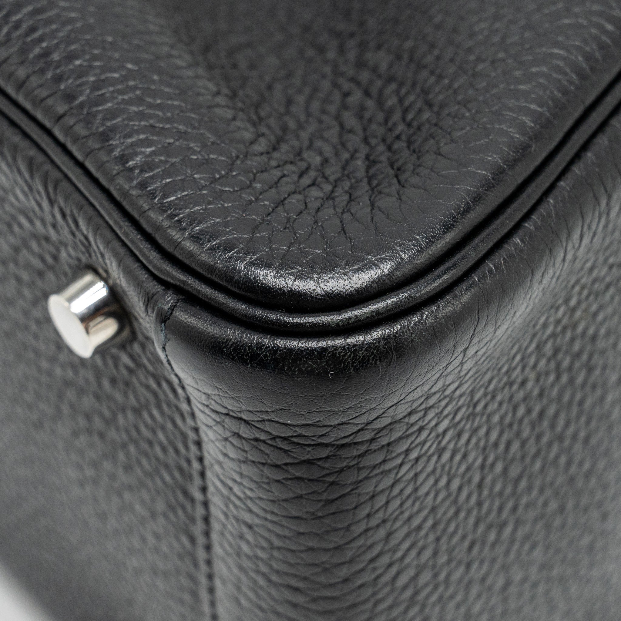 HERMES LINDY 26 CLEMENCE BLACK/TOFFEE SHW