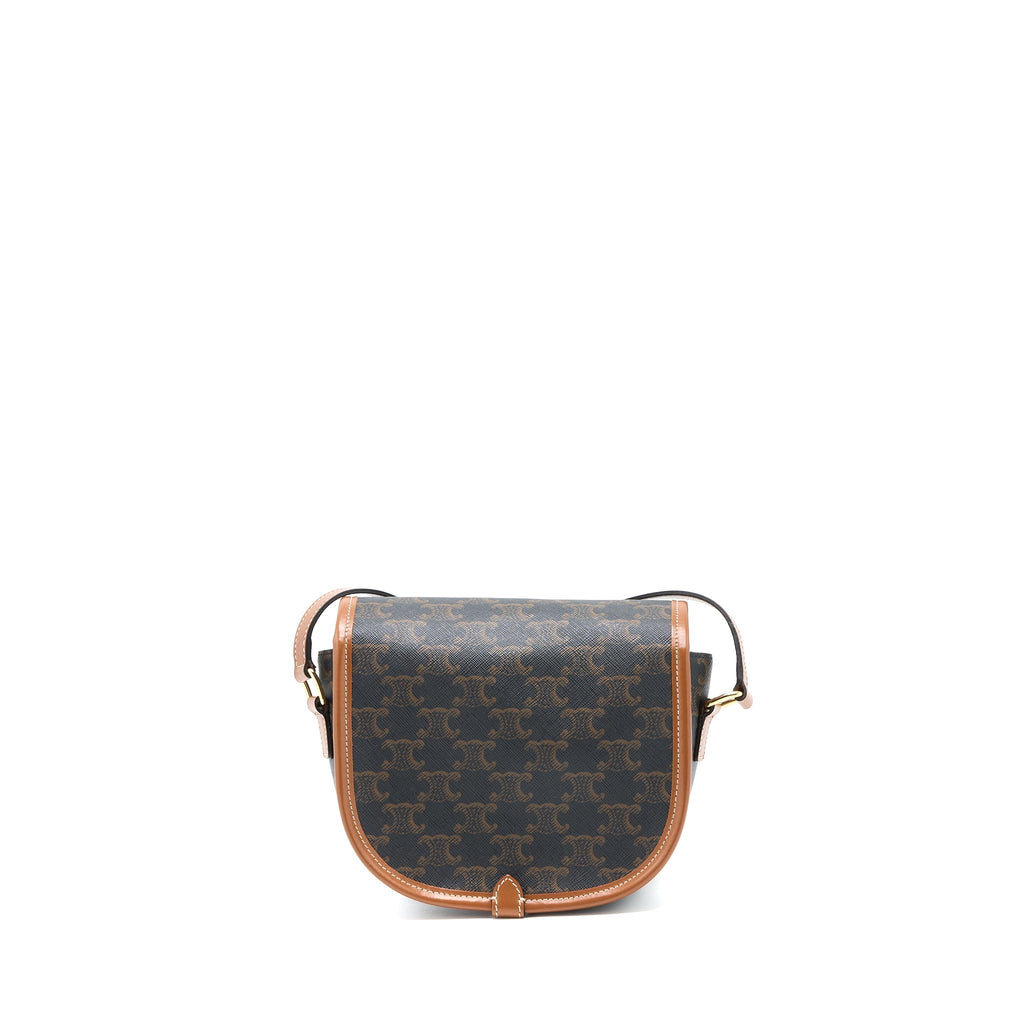 CELINE FOLCO MEDIUM TRIOMPHE CANVAS BAG GHW