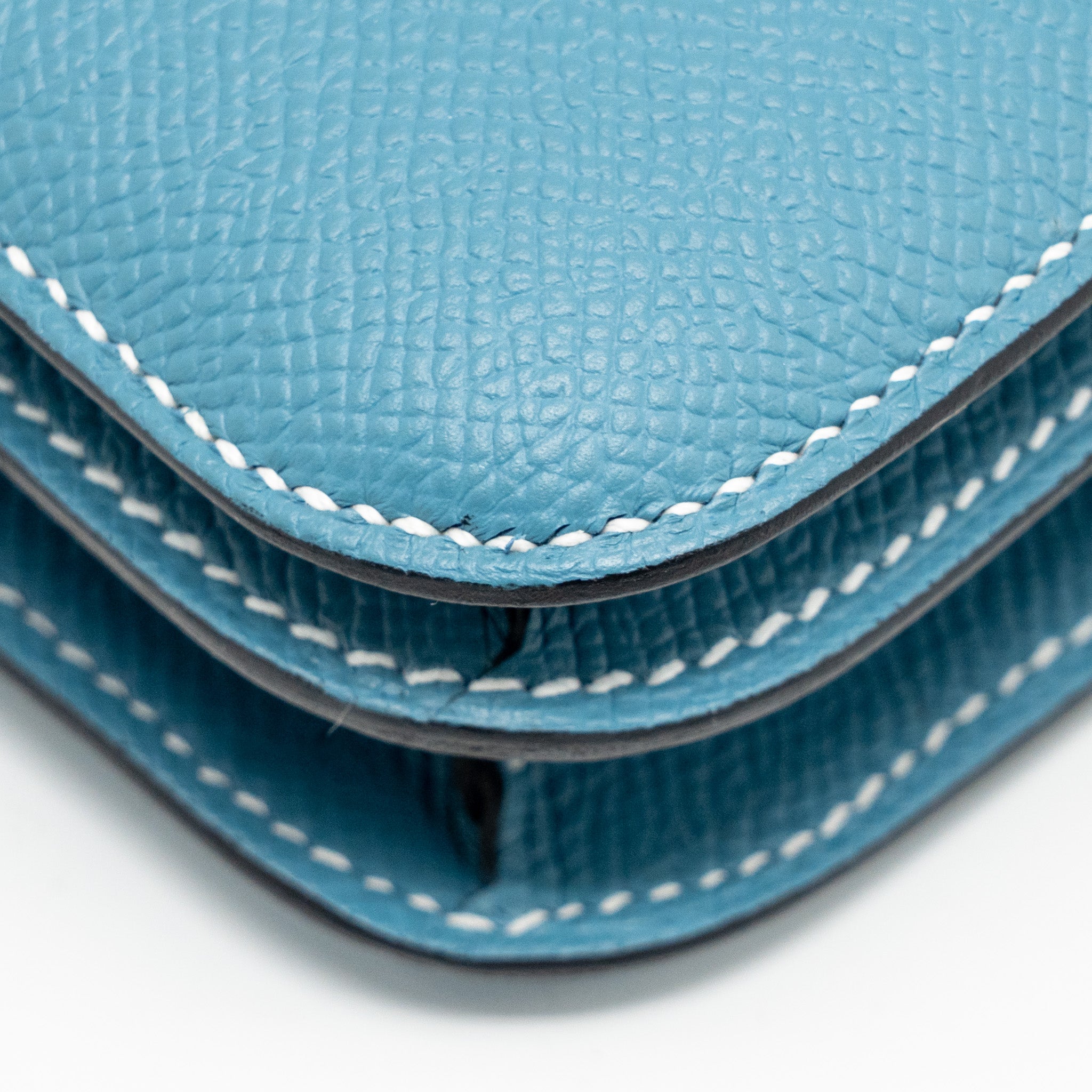 HERMES MINI CONSTANCE EPSOM D2 NEW BLUE JEAN GHW