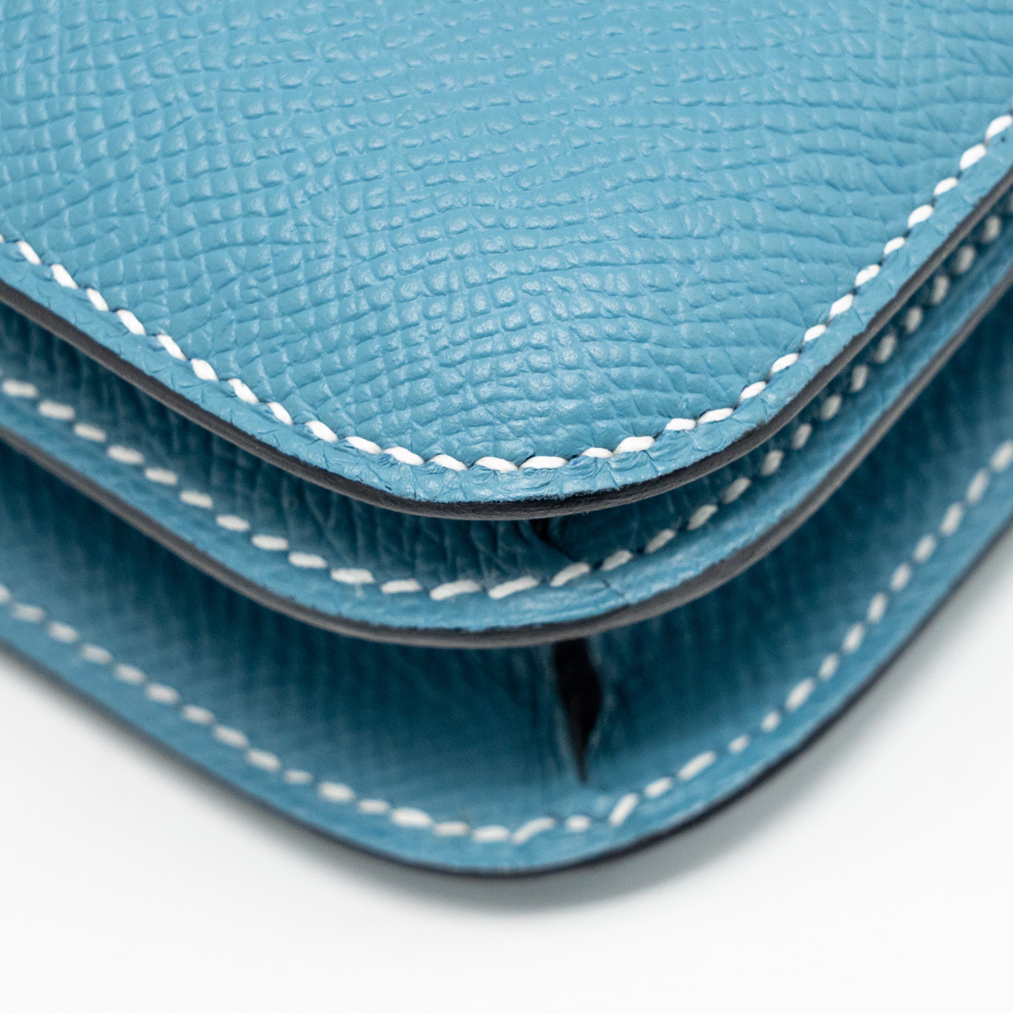 HERMES MINI CONSTANCE EPSOM D2 NEW BLUE JEAN GHW