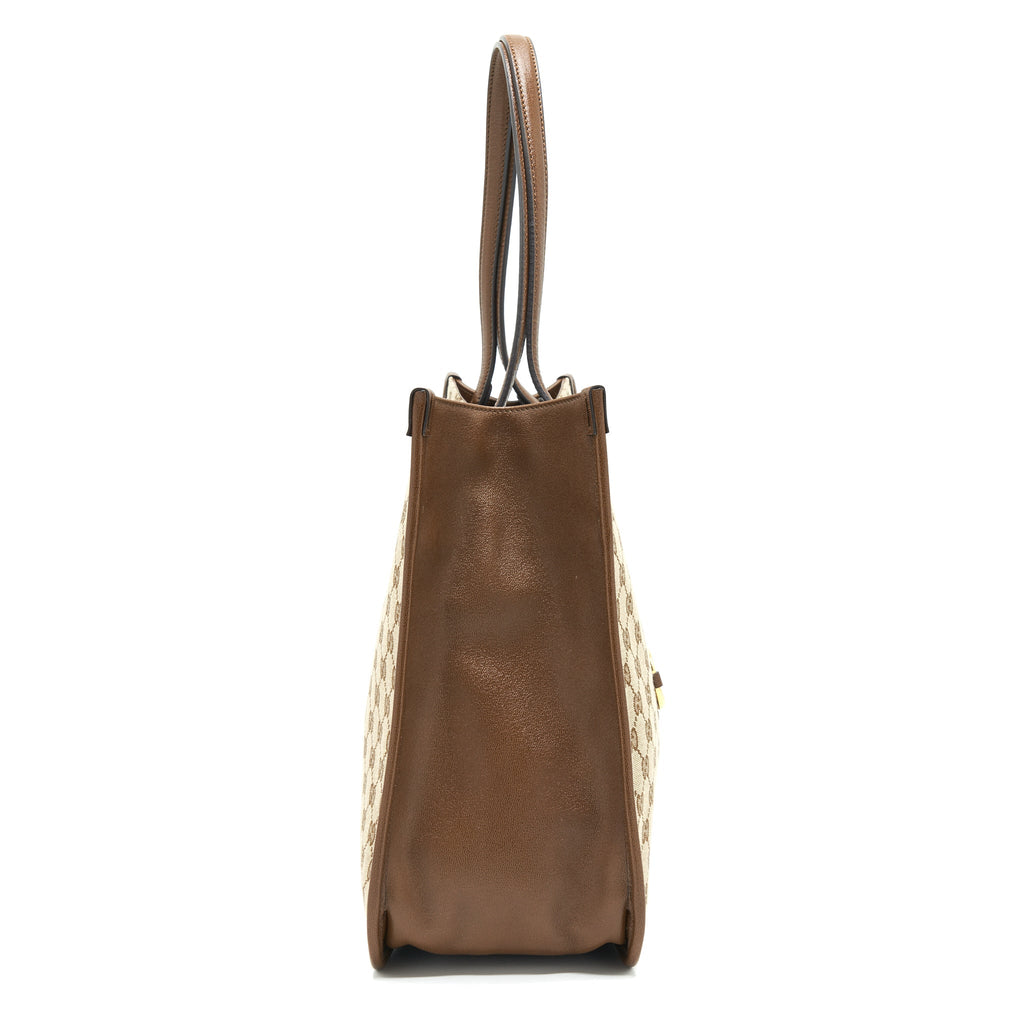 GUCCI 1955 HORSEBIT TOTE BAG BROWN