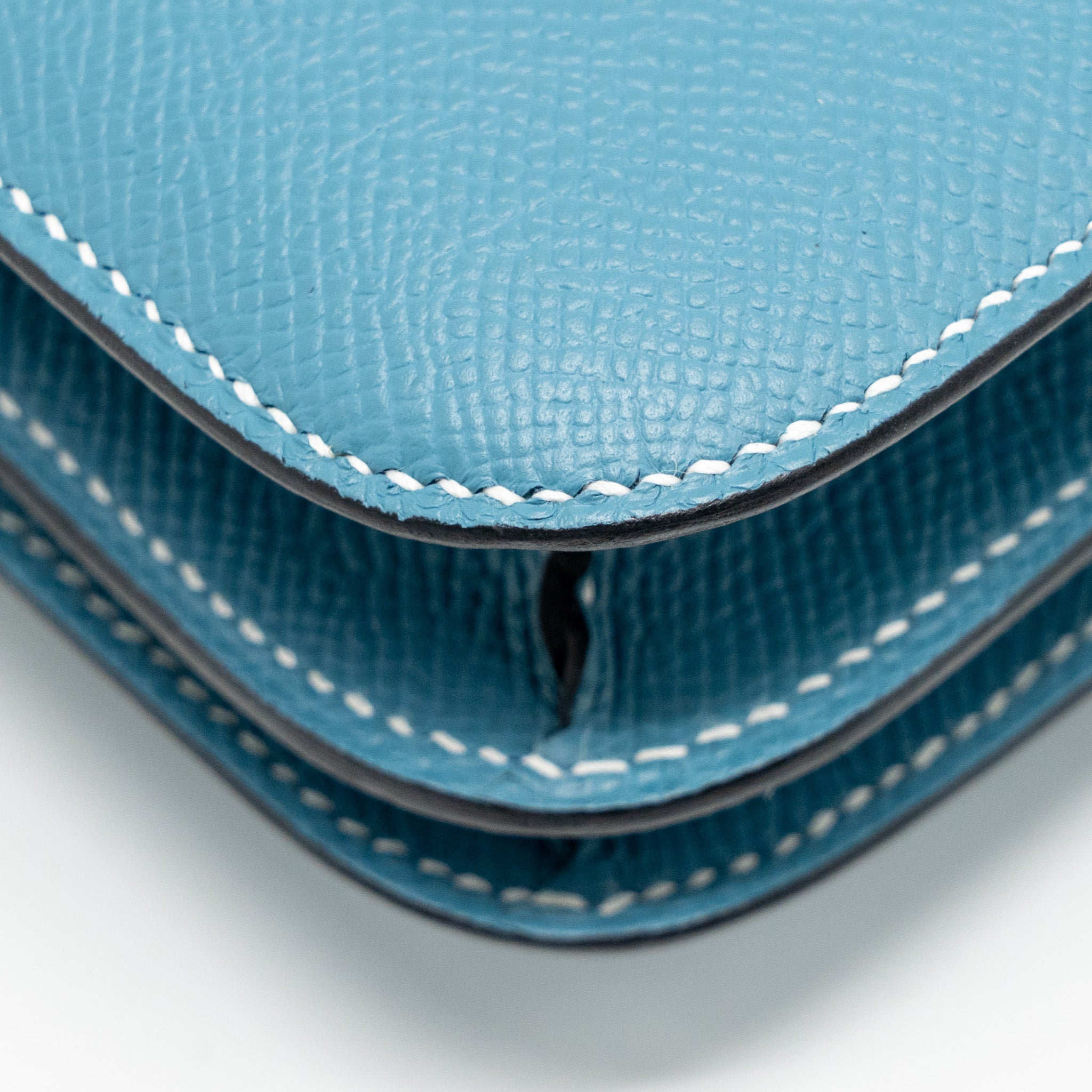 HERMES MINI CONSTANCE EPSOM D2 NEW BLUE JEAN GHW