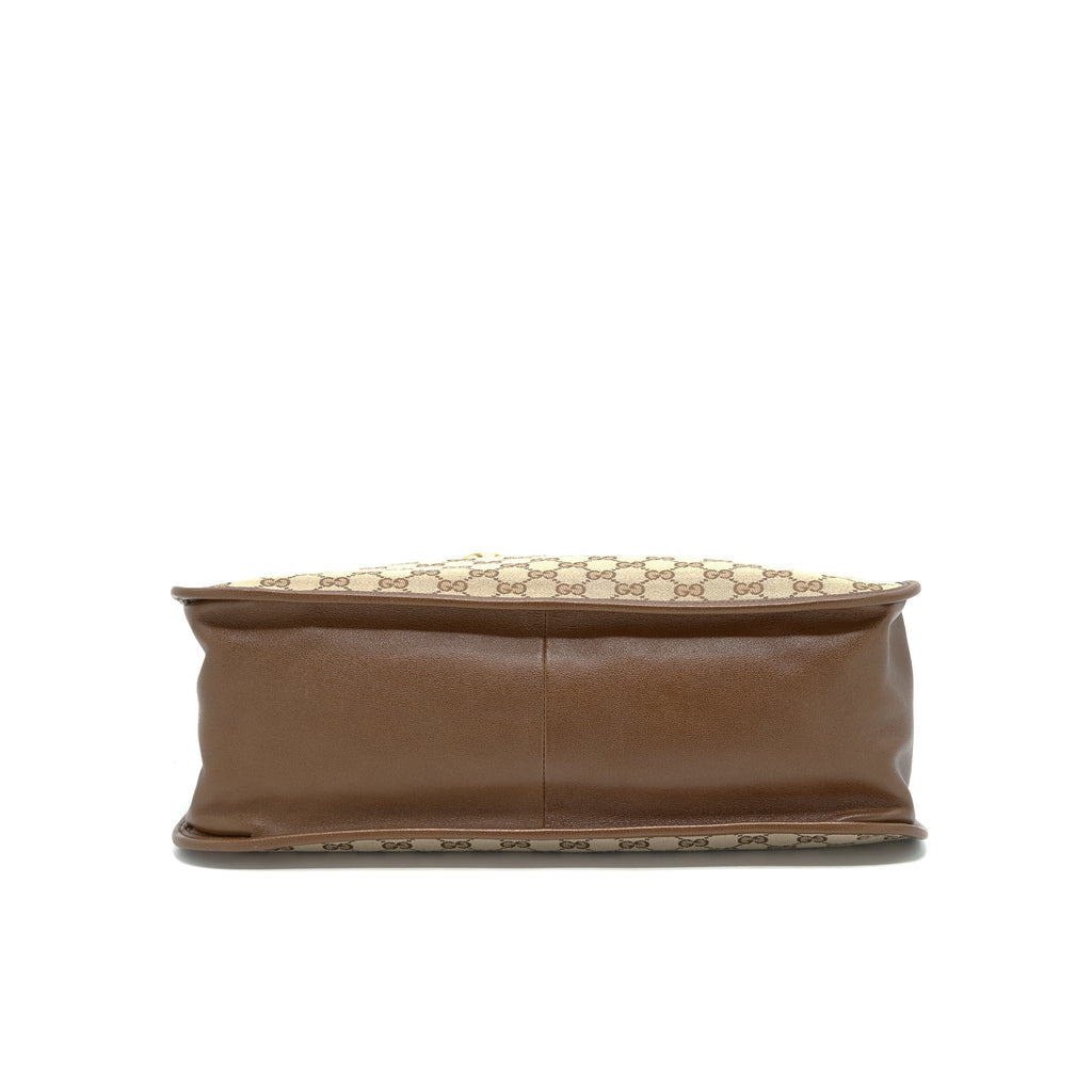 GUCCI 1955 HORSEBIT TOTE BAG BROWN