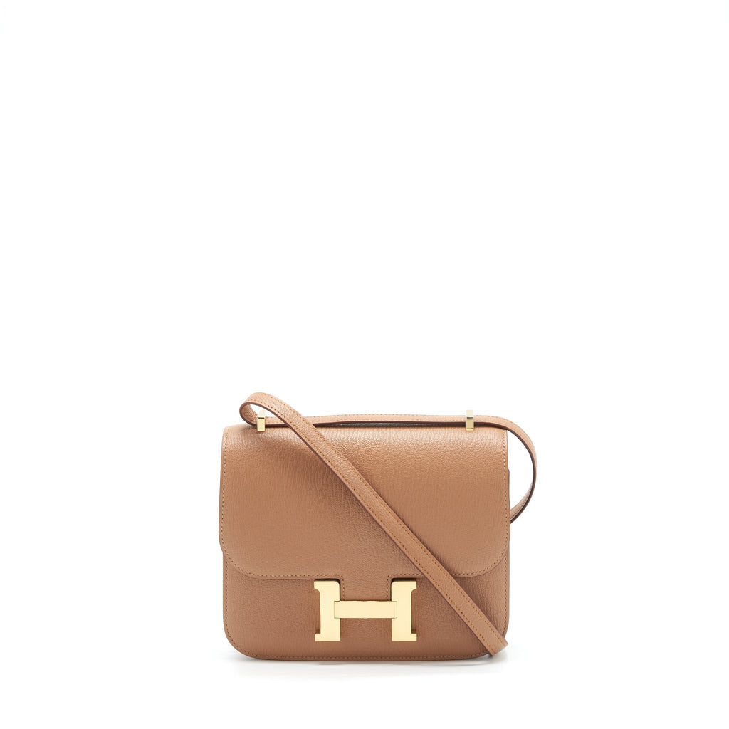 HERMES MINI CONSTANCE CHÈVRE MYSORE 2J QUEBRACHO RGHW STRAP Z