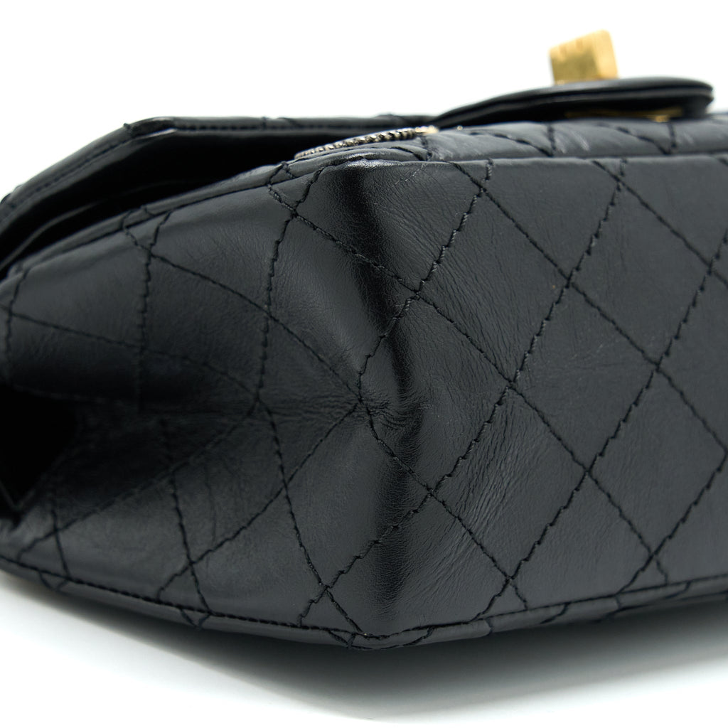 CHANEL MINI 2.55 REISSUE FLAP BAG LUCKY CHARMS CASINO LIMITED AGED CALFSKIN WITH GHW