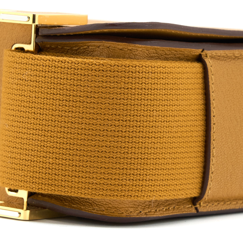 HERMES GETA CHEVRE MYSORE CARAMEL GHW
