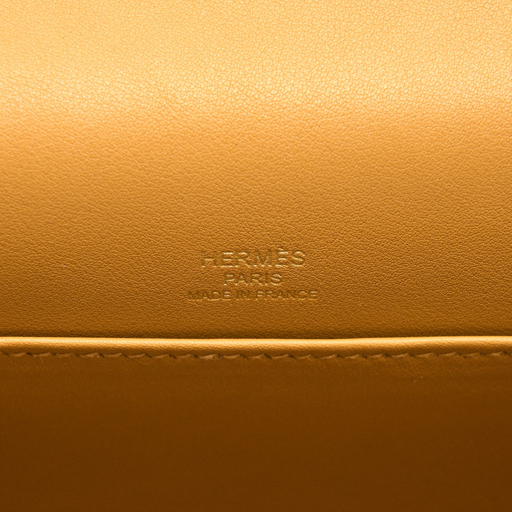 HERMES GETA CHEVRE MYSORE CARAMEL GHW