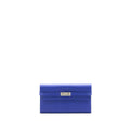 HERMES KELLY LONG WALLET EPSOM BLUE ELECTRIC SHW