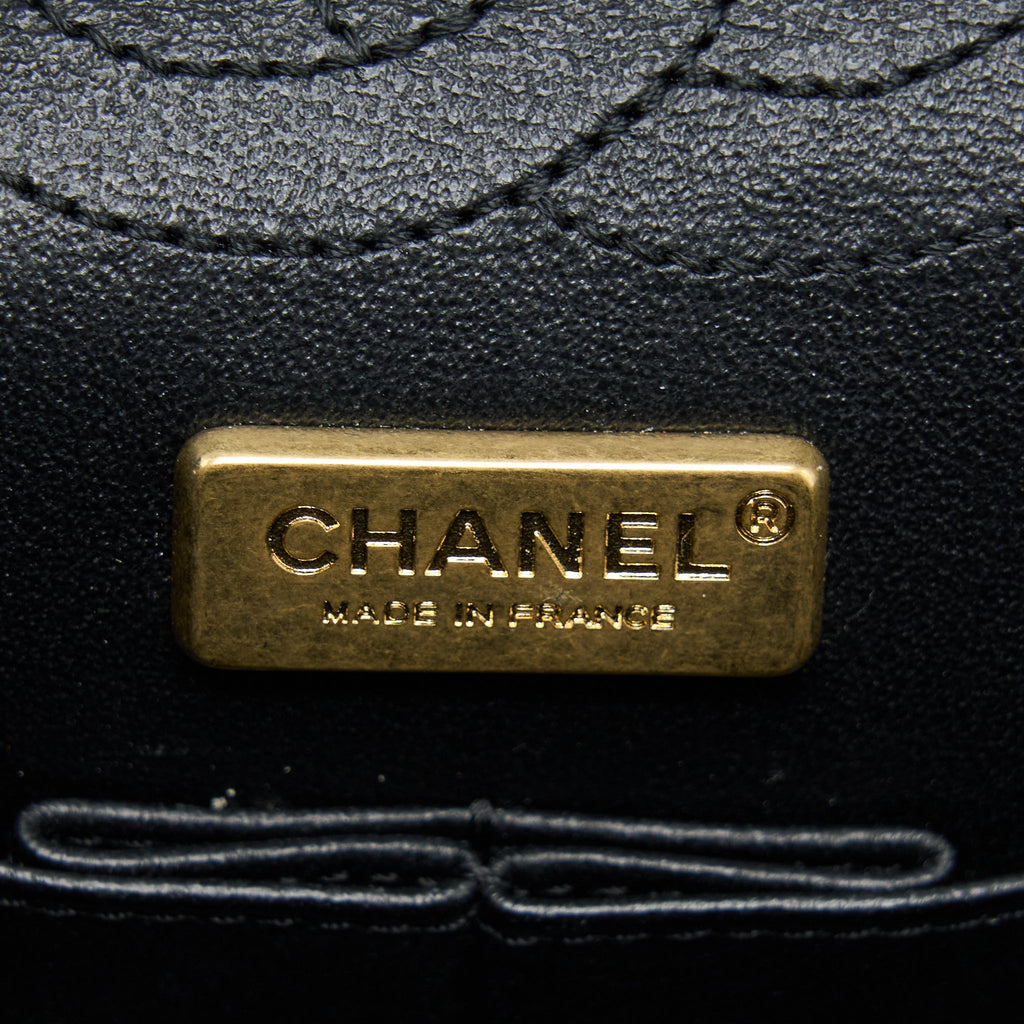 CHANEL MINI 2.55 REISSUE FLAP BAG LUCKY CHARMS CASINO LIMITED AGED CALFSKIN WITH GHW