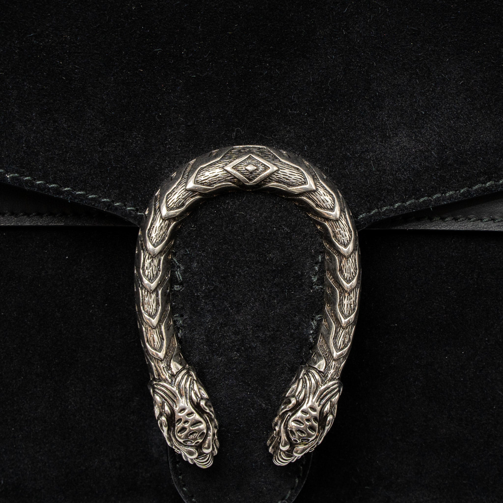 GUCCI SMALL DIONYSUS BAG SUEDE BLACK SHW