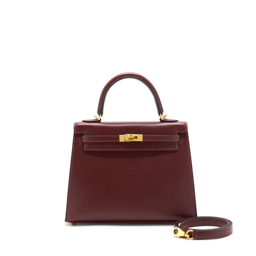 HERMES KELLY 25 SPECIAL ORDER SOMBRERO ROUGE H BRUSHED GHW
