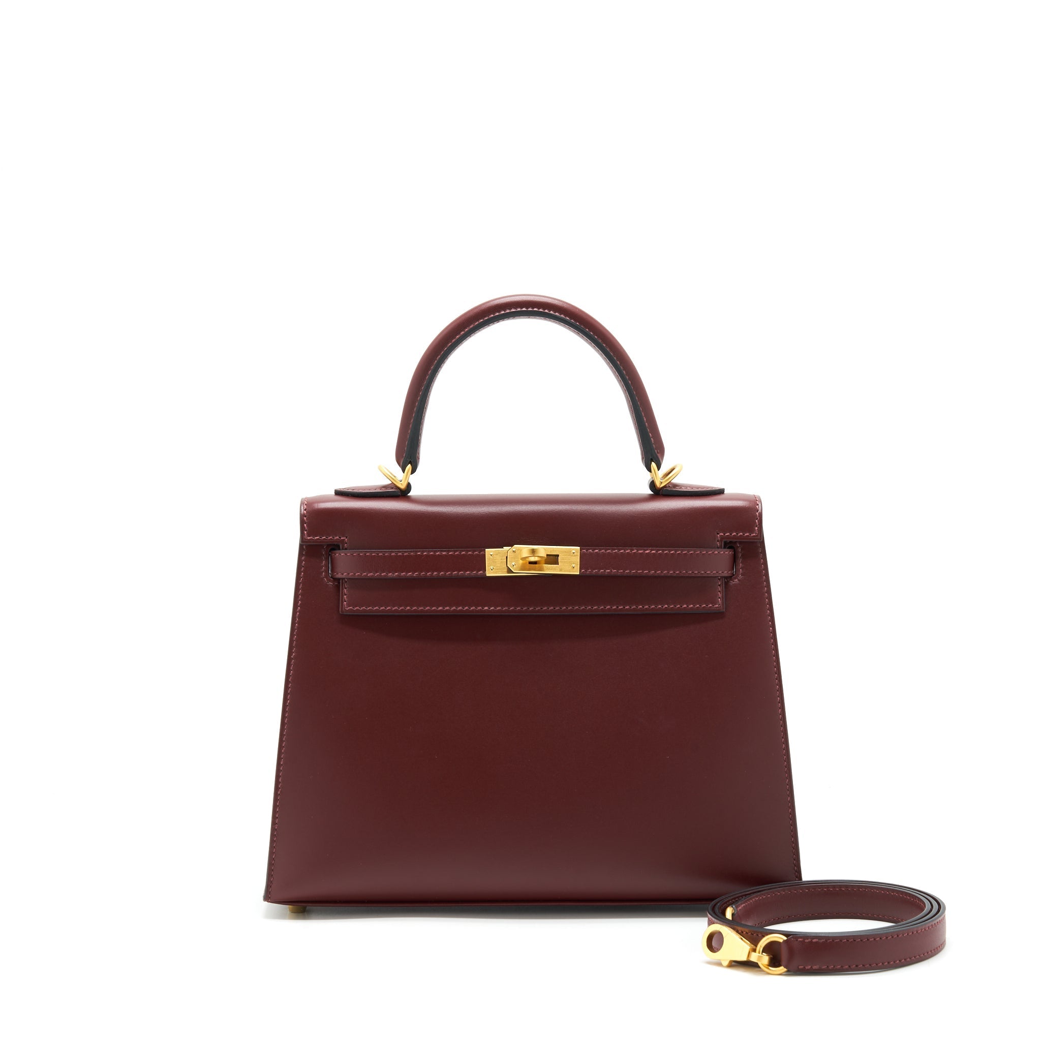 HERMES KELLY 25 SPECIAL ORDER SOMBRERO ROUGE H BRUSHED GHW