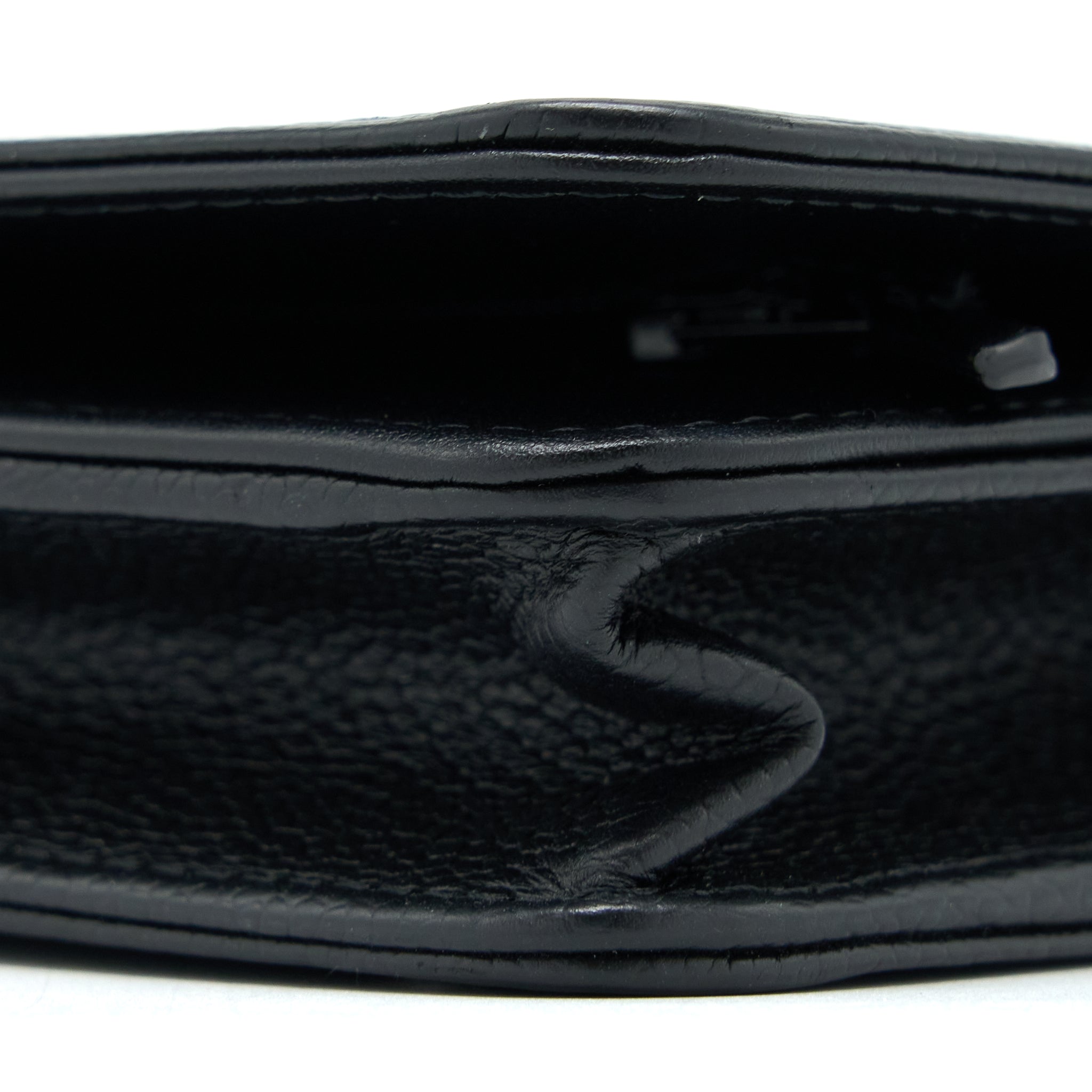 CHANEL BOY WALLET ON CHAIN CAVIAR BLACK LGHW