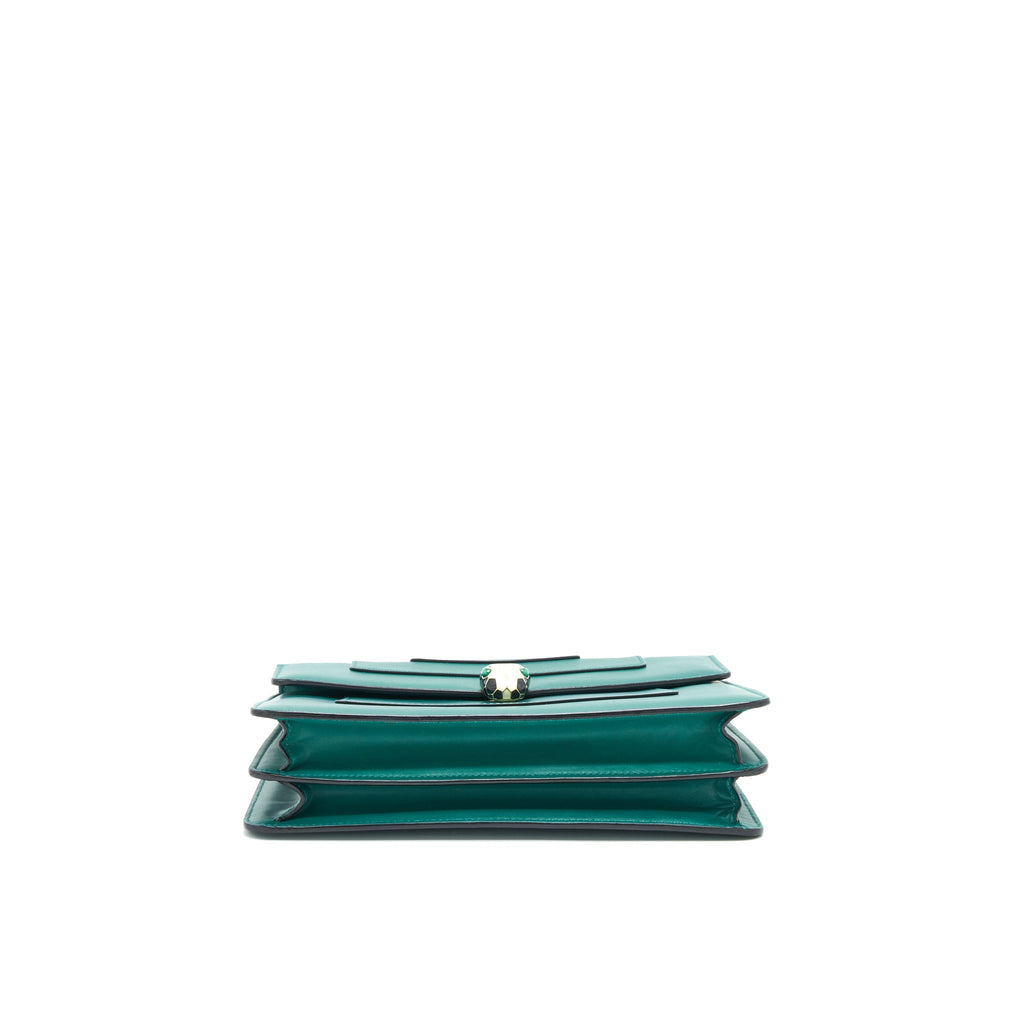 BVLGARI TOP HANDLE SERPENTI FOREVER BAG GREEN