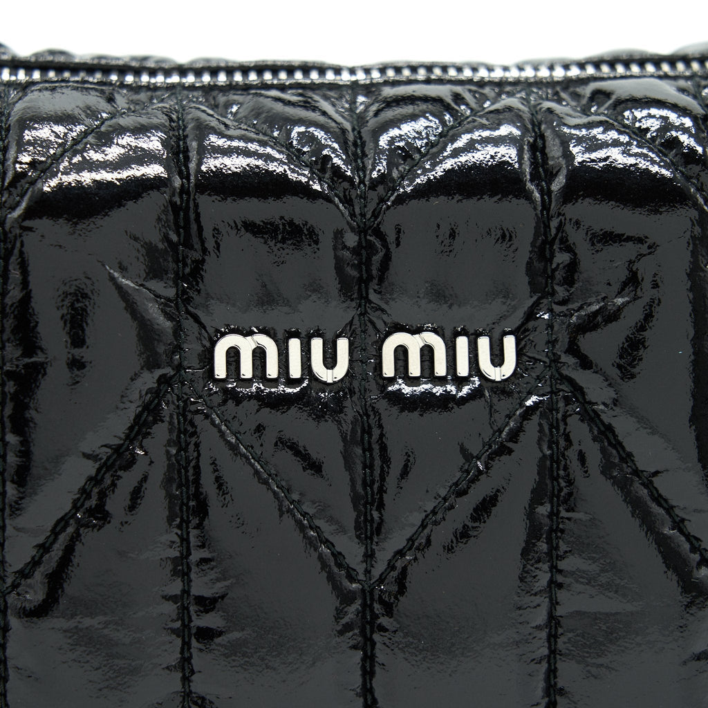 MIU MIU SPIRIT CIRE MINI BAG BLACK SHW