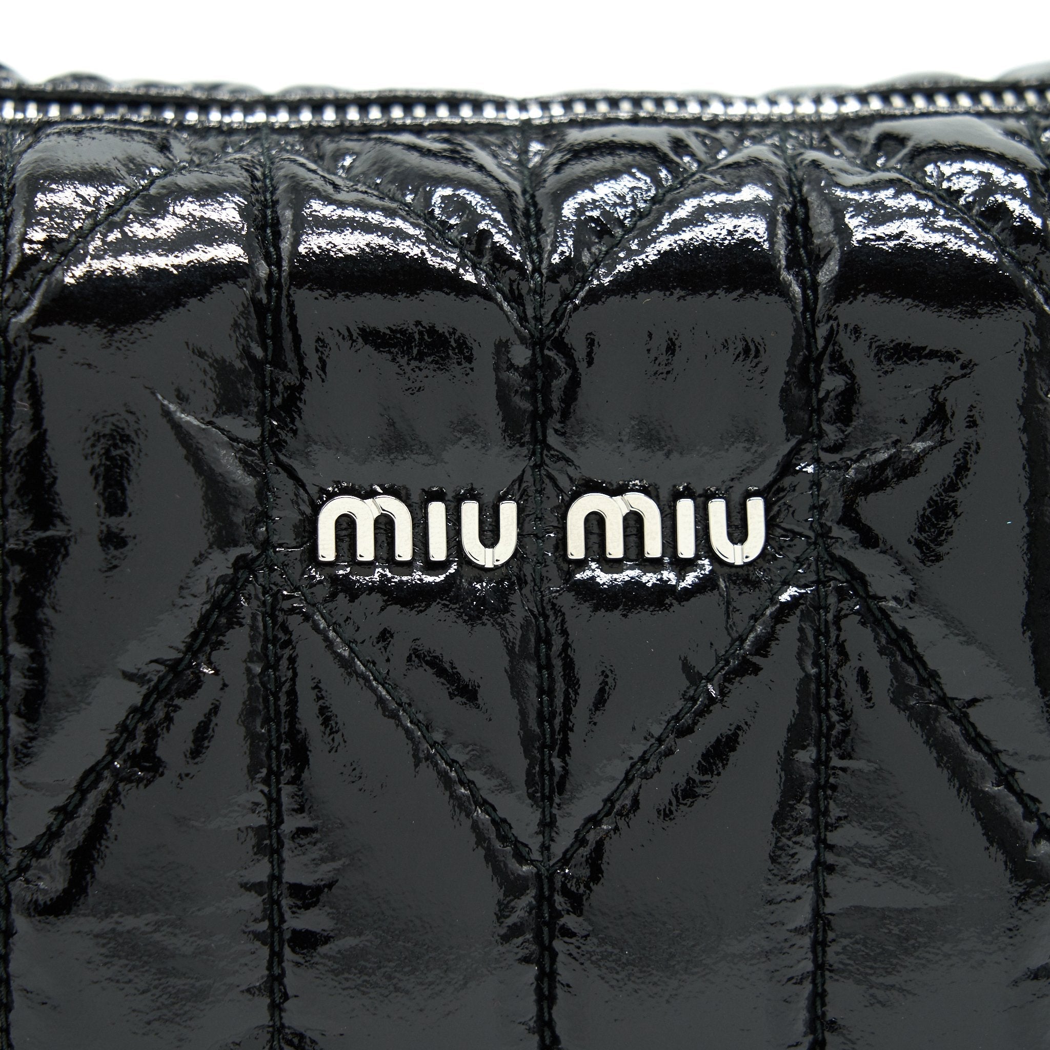 MIU MIU SPIRIT CIRE MINI BAG BLACK SHW