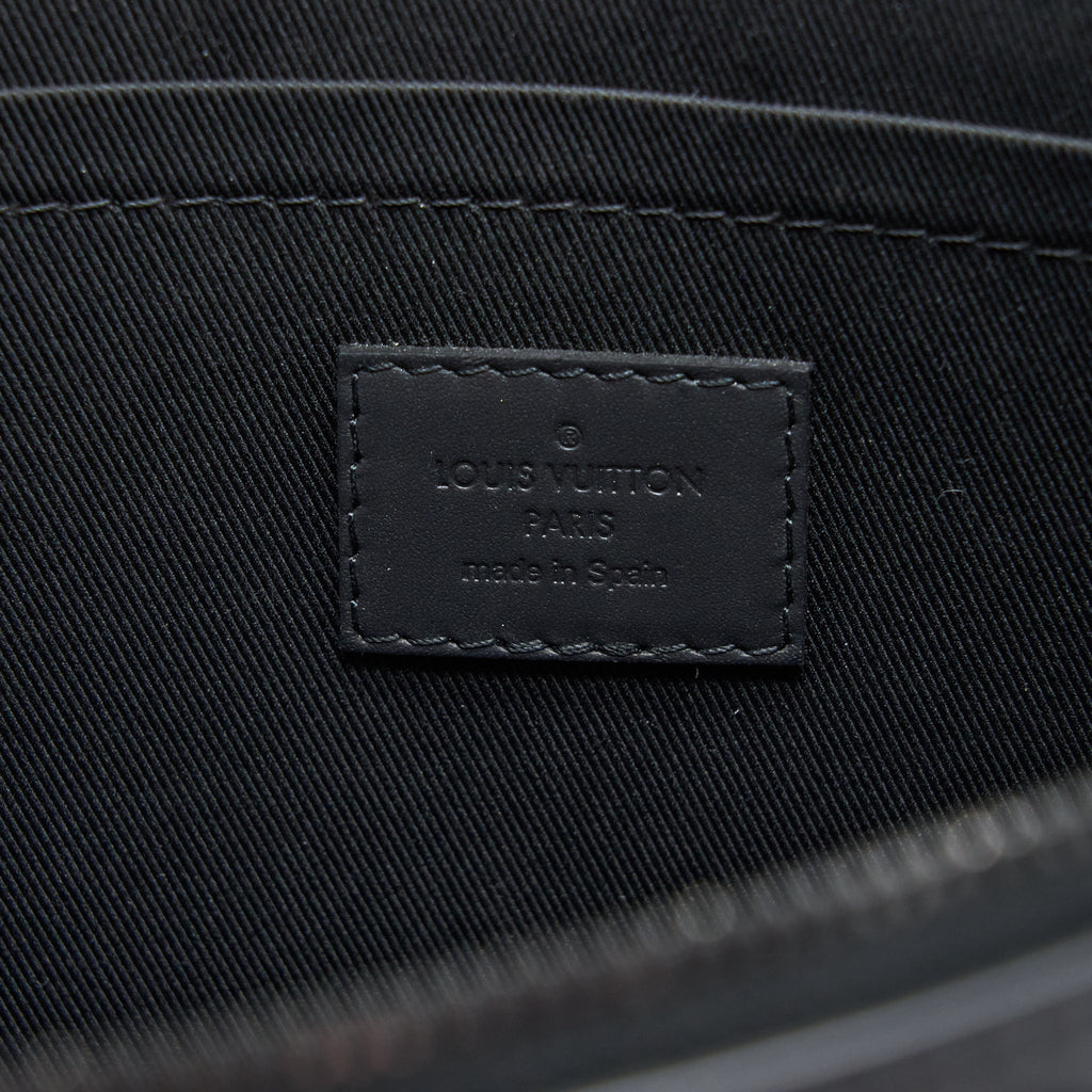 LOUIS VUITTON DISCOVERY POCHETTE MONOGRAM SHADOW BLACK WITH BLACK HARDWARE