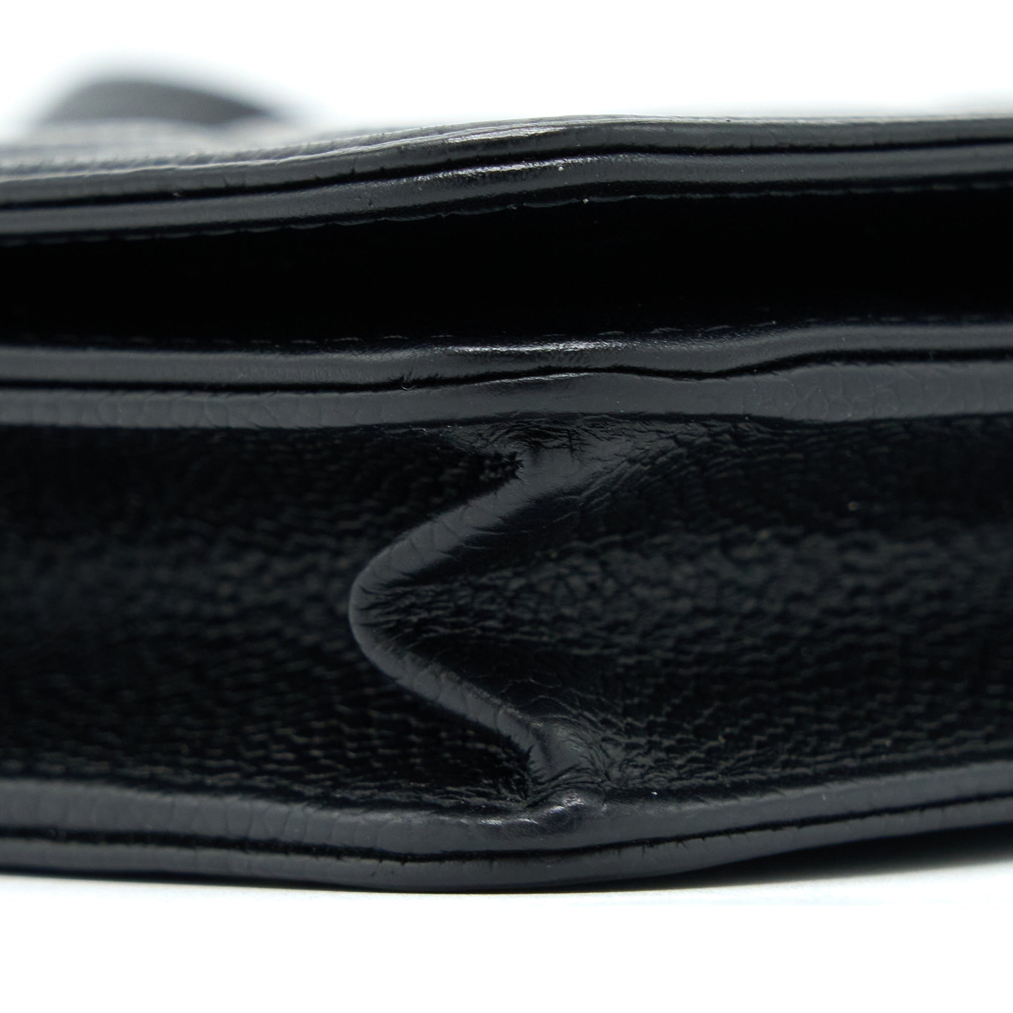 CHANEL BOY WALLET ON CHAIN CAVIAR BLACK LGHW