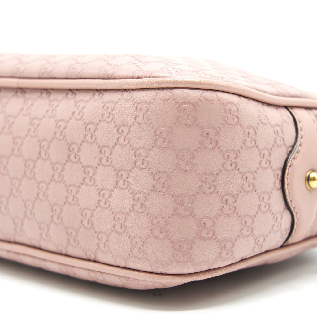 GUCCI CALF SKIN LEATHER BAMBOO CAMERA BAG