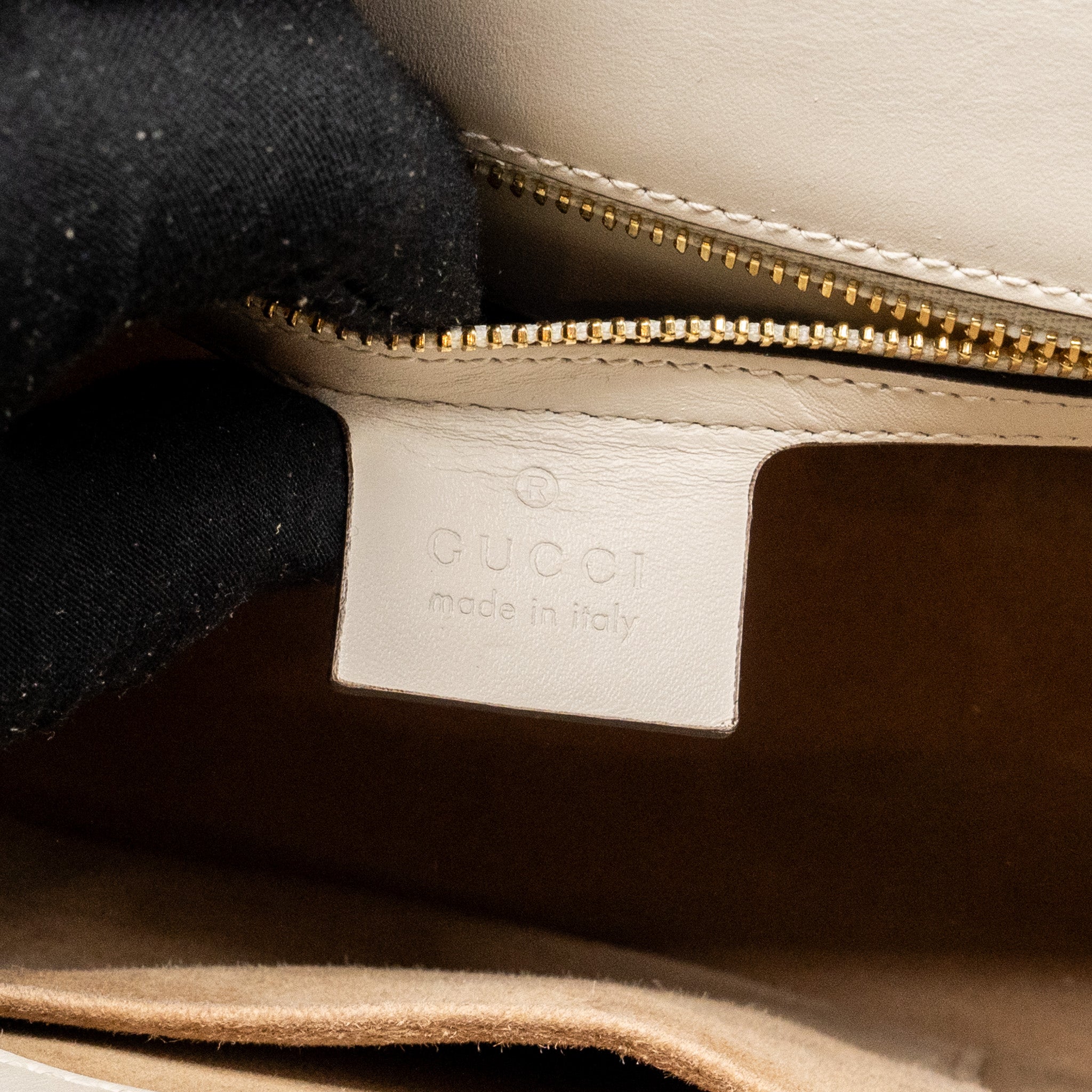 GUCCI MEDIUM SYLVIE BAG CALFSKIN WHITE GHW
