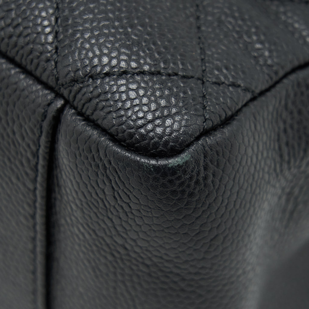 CHANEL GRAND SHOPPING TOTE BAG CAVIAR BLACK GHW