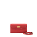 HERMES KELLY TO GO EPSOM ROUGE CASAQUE GHW
