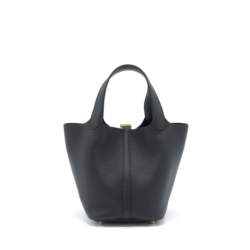 HERMES PICOTIN 18 CLEMENCE BLACK GHW