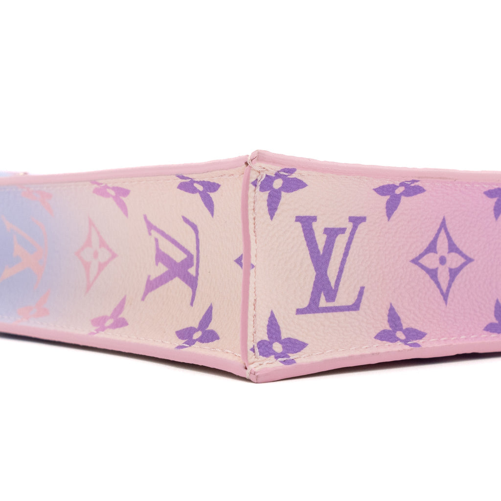 LOUIS VUITTON PETIT SAC PLAT MONOGRAM CANVAS SUNRISE PASTEL GHW (NEW VERSION)