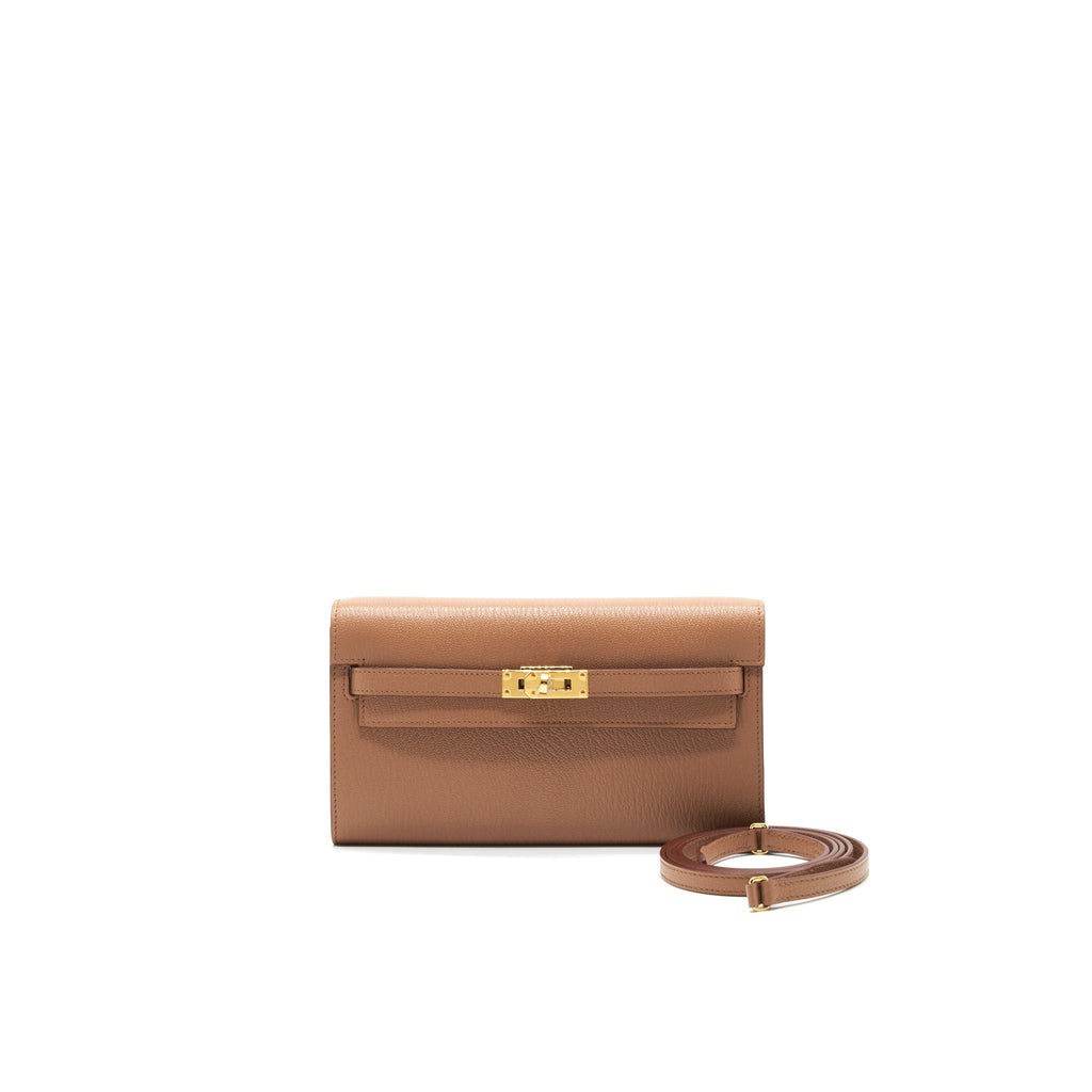 HERMES KELLY TO GO CHEVRE MYSORE LEATHER 2J QUEBRACHO GHW