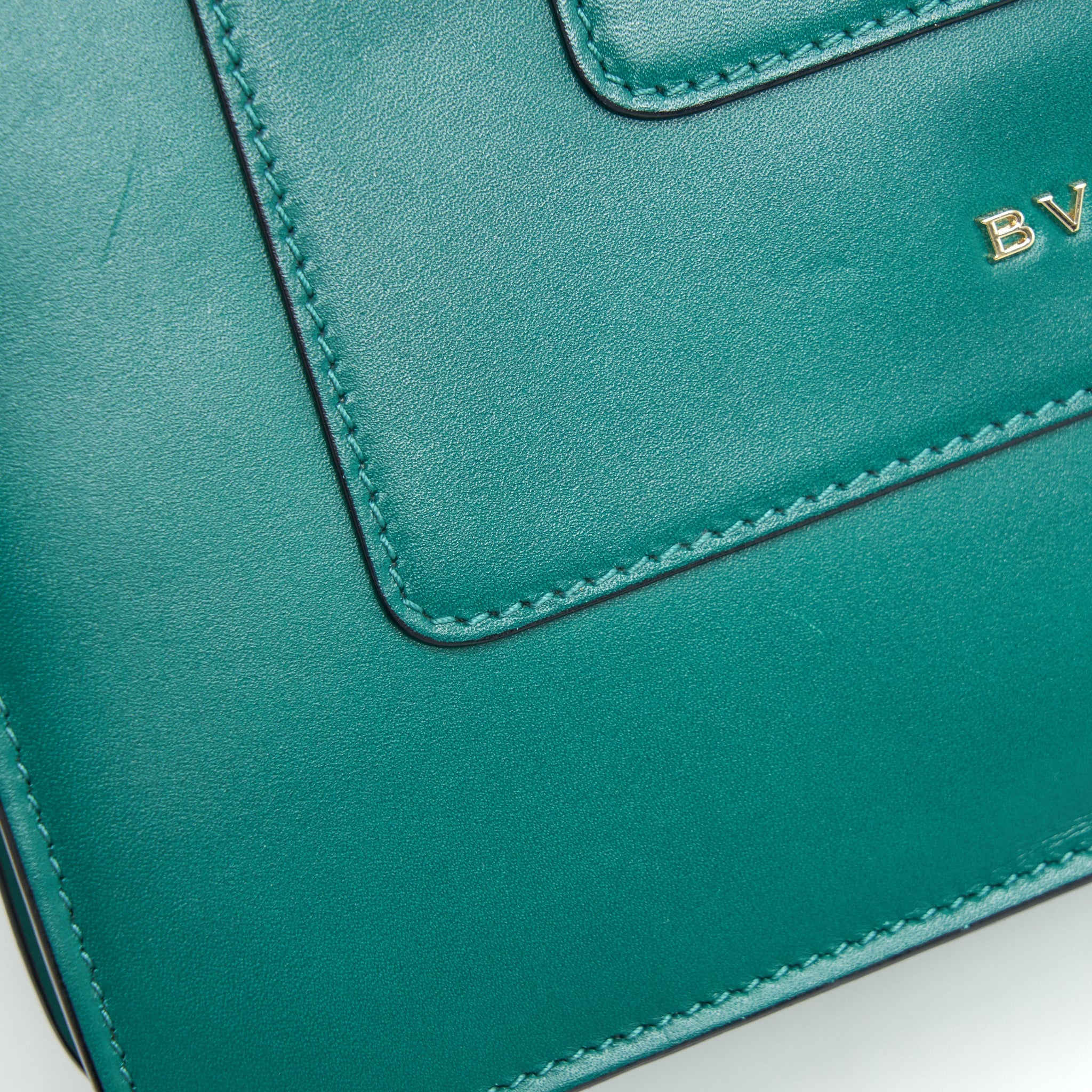 BVLGARI TOP HANDLE SERPENTI FOREVER BAG GREEN