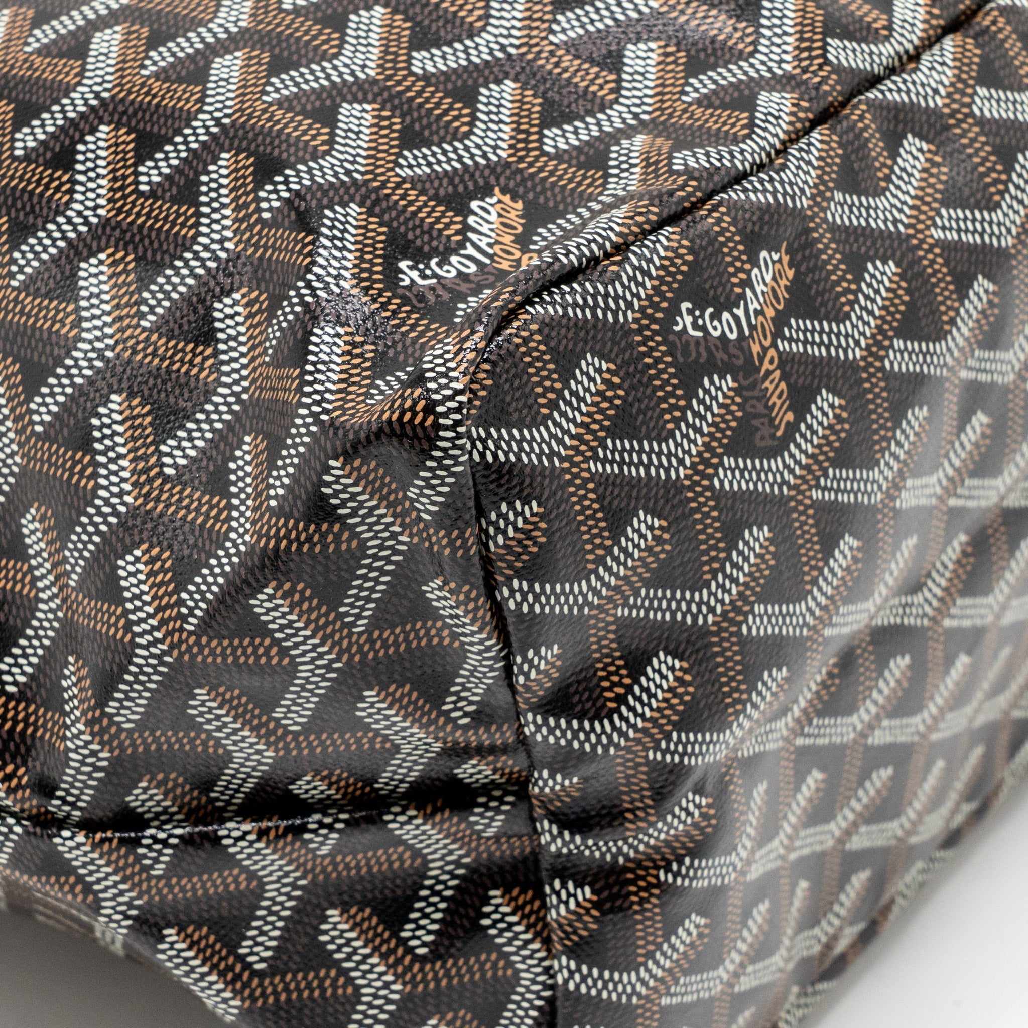 GOYARD SAINT LOUIS PM BAG GOYARDINE CANVAS/CALFSKIN NATUREL SHW