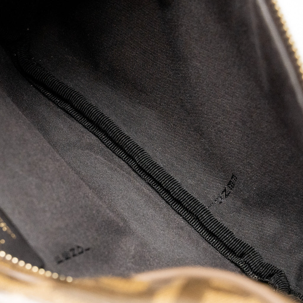 FENDI ROMA FENDI WAIST BAG CANVAS BROWN GHW