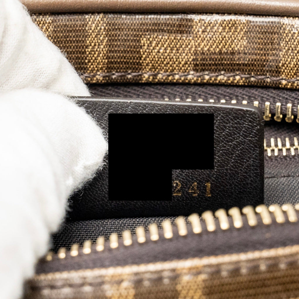 FENDI ROMA FENDI WAIST BAG CANVAS BROWN GHW