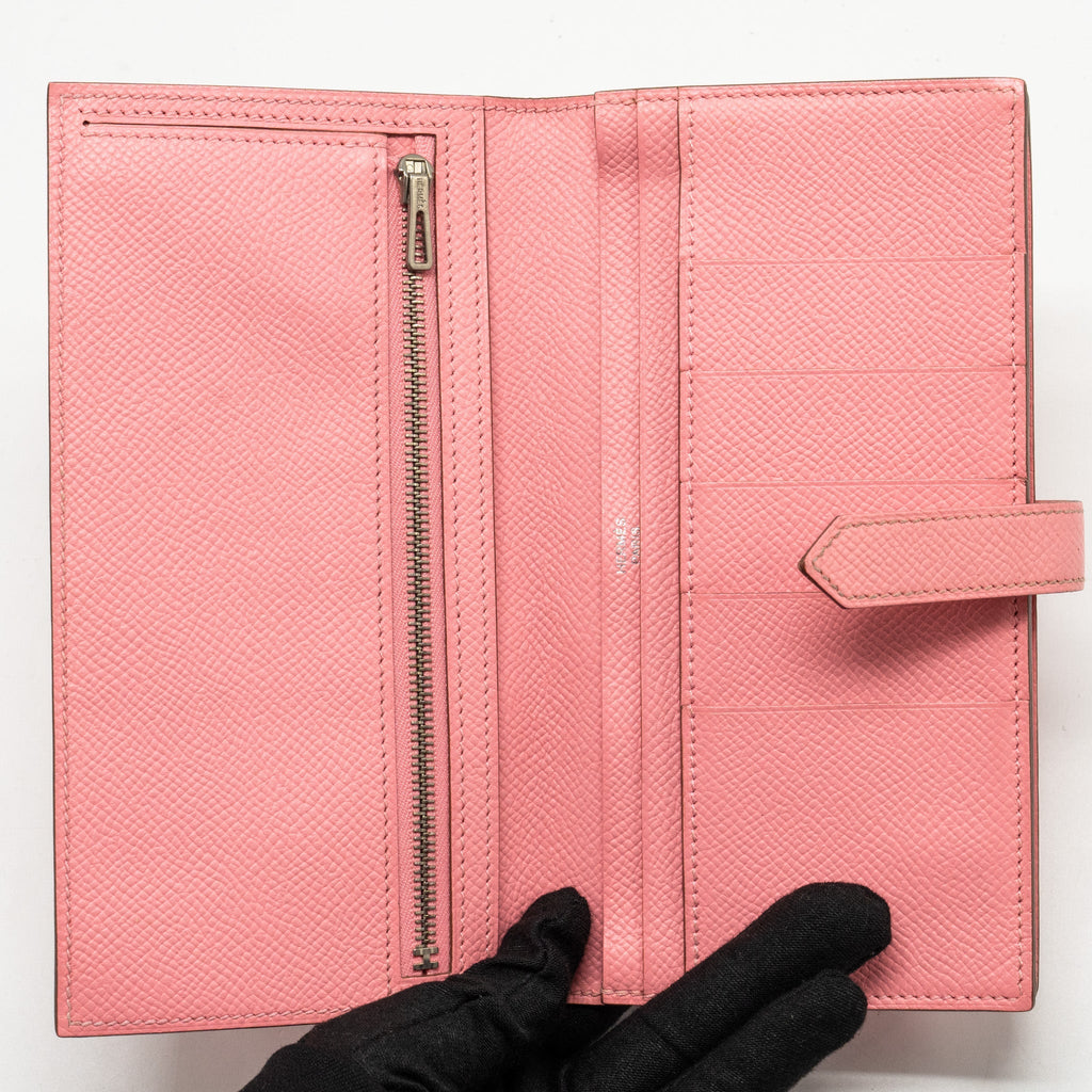 HERMES BEARN LONG WALLET EPSOM ROSE CONFETTI SHW