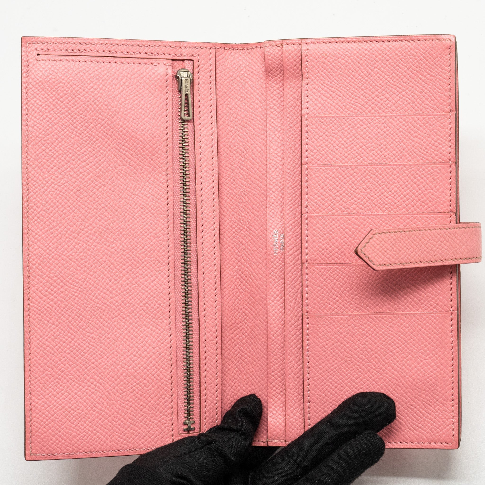 HERMES BEARN LONG WALLET EPSOM ROSE CONFETTI SHW