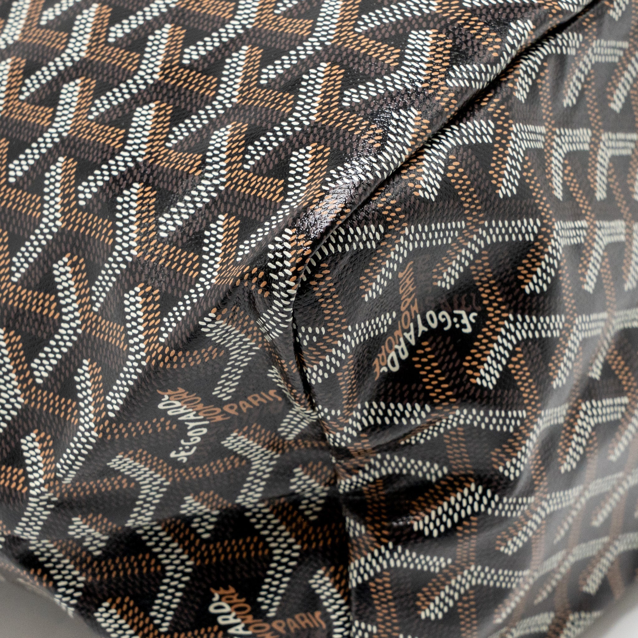 GOYARD SAINT LOUIS PM BAG GOYARDINE CANVAS/CALFSKIN NATUREL SHW