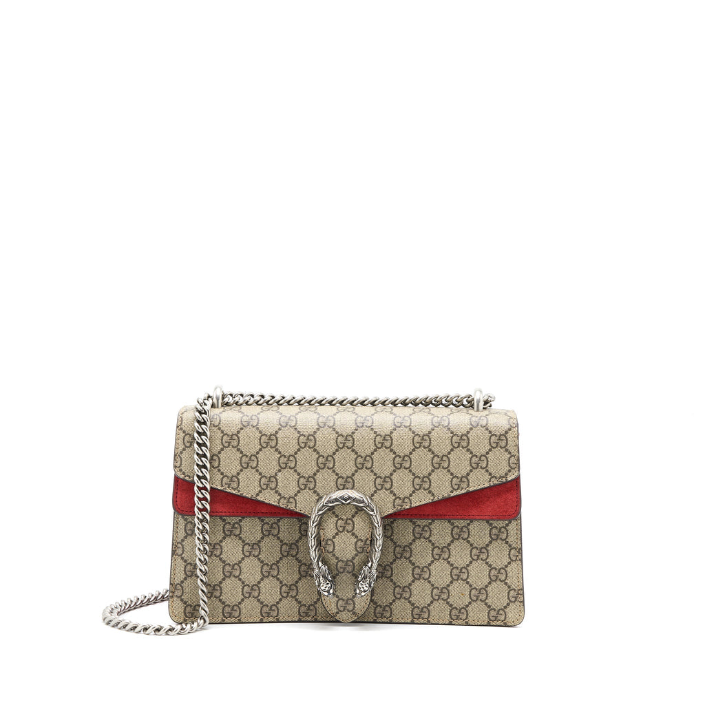 GUCCI DIONYSUS SMALL GG SHOULDER BAG SUPREME CANVAS SHW